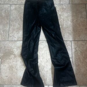 Black leather pants